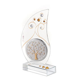Flame-shaped favour with Tree of Life, 4 in