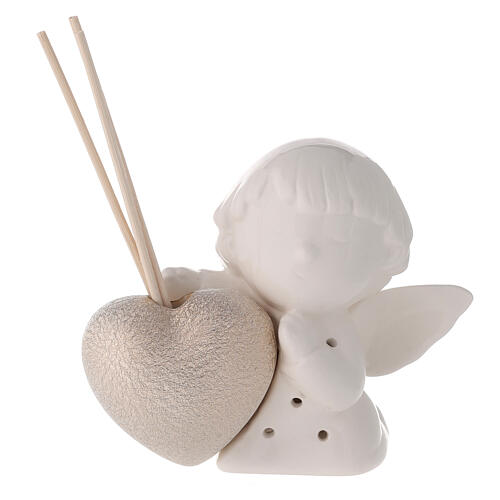 LED resin oil reed diffuser Angel with Heart 10 cm 1