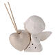 LED resin oil reed diffuser Angel with Heart 10 cm s1