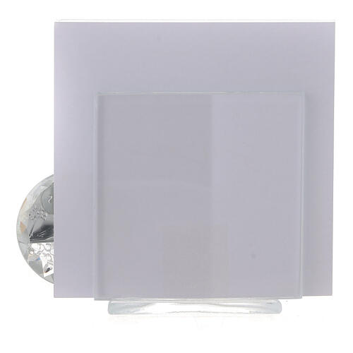 Communion glass photo frame with sun 10x10 cm 4