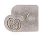Orologio Sacra Famiglia resina 15 cm s1