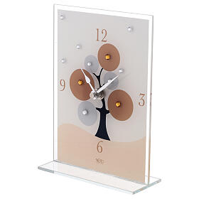 Uhr aus Glas Baum des Lebens, 20x14 cm