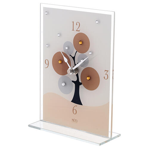 Uhr aus Glas Baum des Lebens, 20x14 cm 2