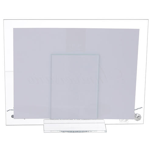 Glass picture frame for 25th anniversary, 10x8 in 4
