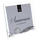Portafoto vetro anniversario 25 anni 20x25 cm  s3