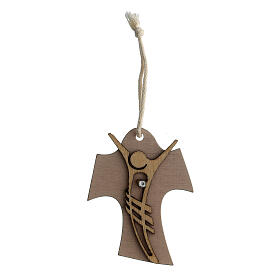 First Communion hanging favour, stylised cross, 2.5 in