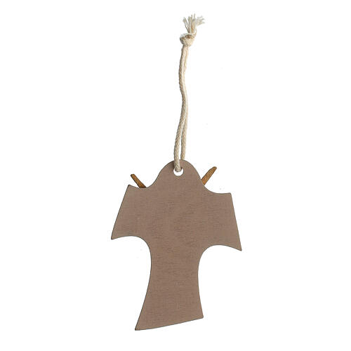 First Communion hanging favour, stylised cross, 2.5 in 3