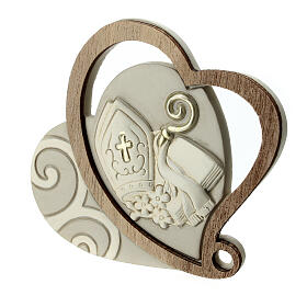 Heart-shaped favour with Confirmation symbols, 3 in