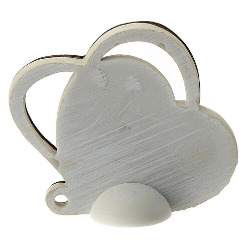 Remerciement Communion coeur avec symboles Eucharistie 7 cm 4