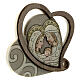 Icona Matrimonio Sacra Famigli cuore marmo 7 cm s3