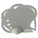 Heart-shaped favour with Confirmation symbols, white and taupe, 4 in s4