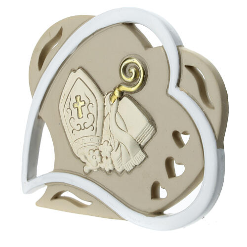Confirmation favor icon with hearts 10 cm 2