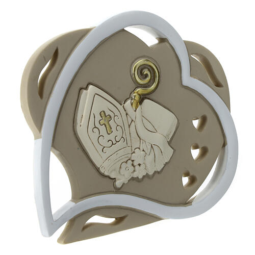 Confirmation favor icon with hearts 10 cm 3