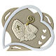 Confirmation favor icon with hearts 10 cm s1