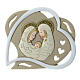 Lembrancinha de mesa casamento coração Sagrada Família 10 cm s1