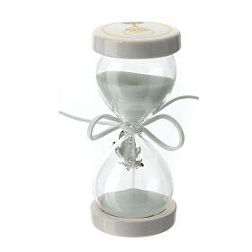 Hourglass favor for Communion white chalice 10 cm