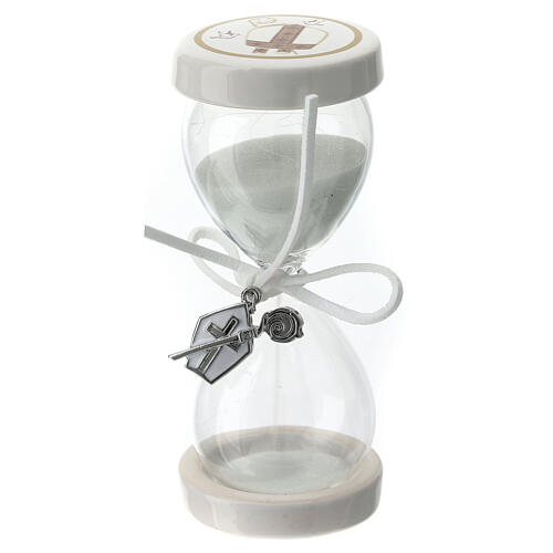 White hourglass with chalice, Confirmation favour, 4 in 2