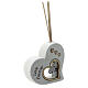 Heart-shaped air freshener, wood, wedding favour, 4 in s4