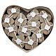 Heart-shaped box for wedding favours, Holy Family, fabric, 9 in s5