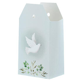 Confirmation box with dove, 3x2.5x1.5 in
