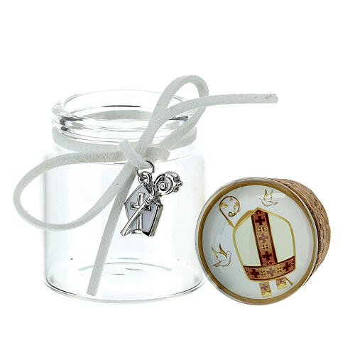 Glass jar, Confirmation favour, 2.5x1.5x1.5 in 2