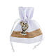 Fabric bag for Confirmation favours, mitre and crozier, 5x4 in s2