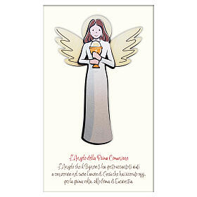 Wooden hanging favour, Angel of First Communion