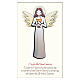 Wooden hanging favour, Angel of First Communion s1