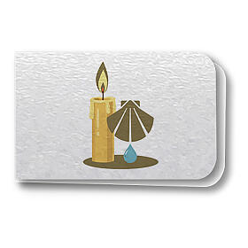 Geschenkverpackungs-Set, Faltschachteln und Karten für Taufe, monochrom