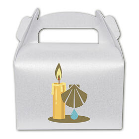 Baptism favours, set of 10, boxes and cards
