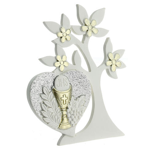 Tree-shaped favour with heart and chalice 5x4 in 2