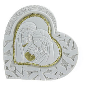 Heart-shaped favour with Holy Family 3x3 in
