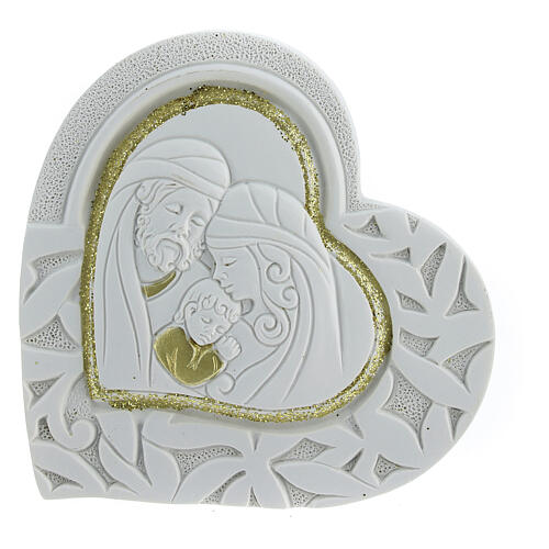 Heart-shaped favour with Holy Family 3x3 in 1