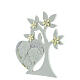Tree-shaped favour with heart and Holy Family 5x4 in s2