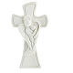 Cross with stylised angel, resin favour, 4x2 in s1