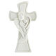 Lembrancinha cruz com anjo estilizado resina 10x5 cm s1