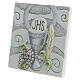 Resin tile with Eucharistic symbols, First Communion favour, 3x3 in s2
