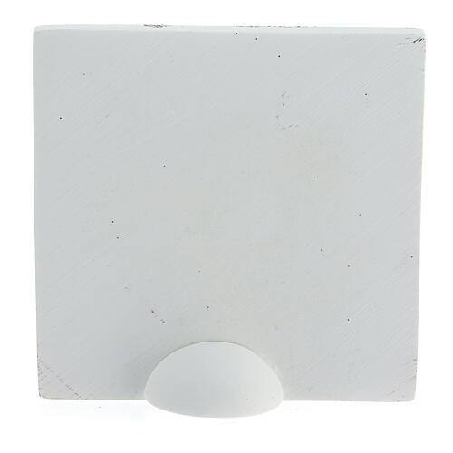 Resin tile with Confirmation symbols, First Communion favour, 3x3 in 4