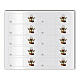 Kit of 10 modern communion favors boxes and cards s3