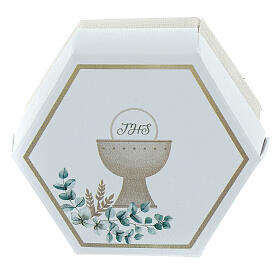 Hexagon chalice Communion gift box 4x7x6 cm