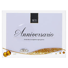 Portafoto anniversario 50 anni 14x19 cm vetro