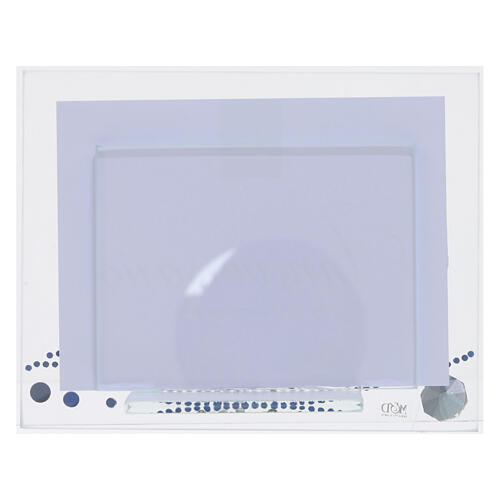 Glass photo frame for a 25th anniversary, 4.5x5.5 in 2