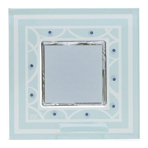 Bomboniera 7x7 cm quadretto Comunione verde 2