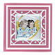 Pink angel picture ceremony favor 7x7 cm s1
