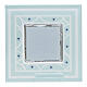 Blue glass frame with angels, Baptism favour, 3x3 in s2