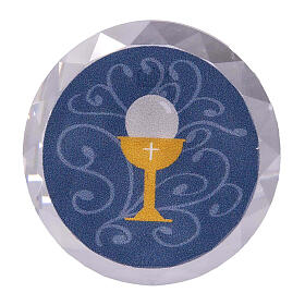 Light blue magnet, First Communion favour, 1.5 in