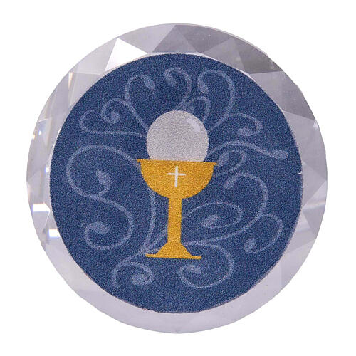 Lembrancinha azul 4 cm Comunhão íman 1