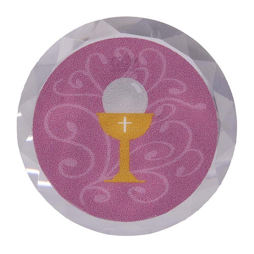 Pink magnet, First Communion favour, 1.5 in diameter 1
