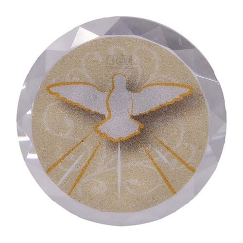 Ivory Confirmation magnet favor 4 cm diameter 1