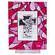 Quadro lembrancinha anjo cor-de-rosa 7,5x10 cm batismo s3